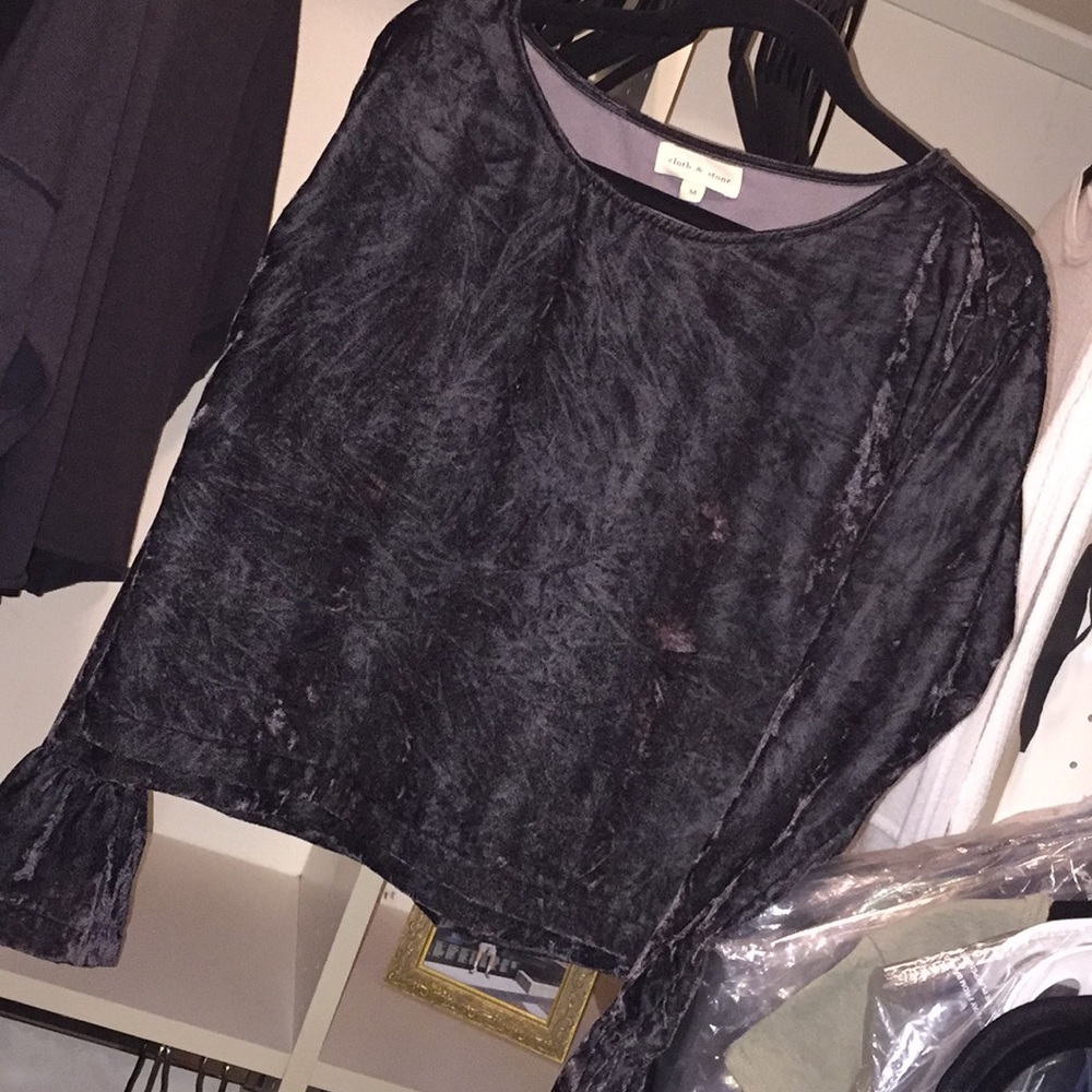 Crushed Velvet M top